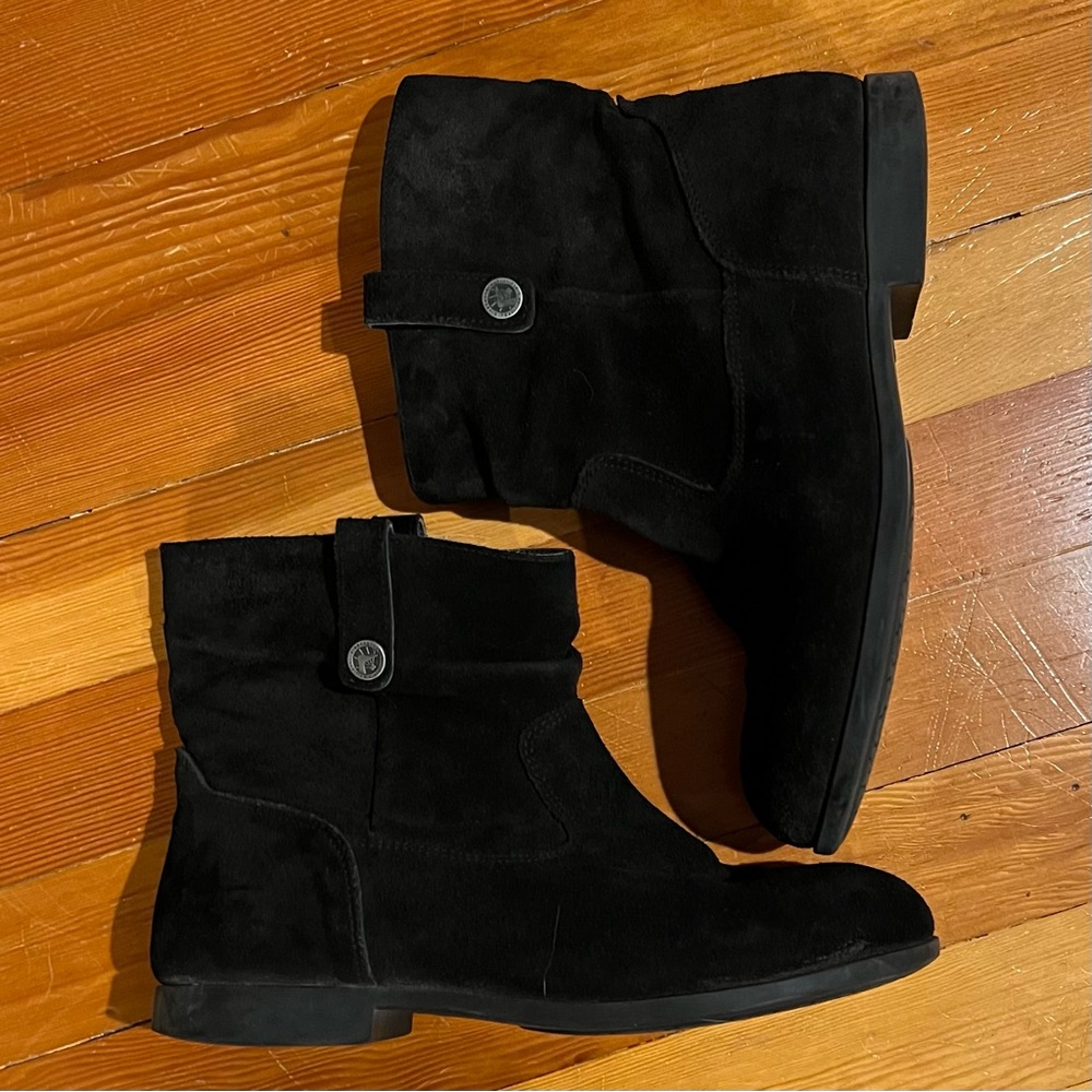 Birkenstock Black Suede Ankle Boots 38